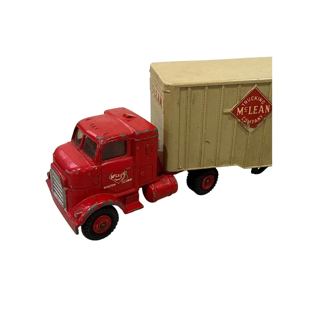 Vintage Dinky Supertoys McLean Trucking Company Red Cab Tan Trailer Meccano Ltd